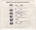Disk Sleeve - Back