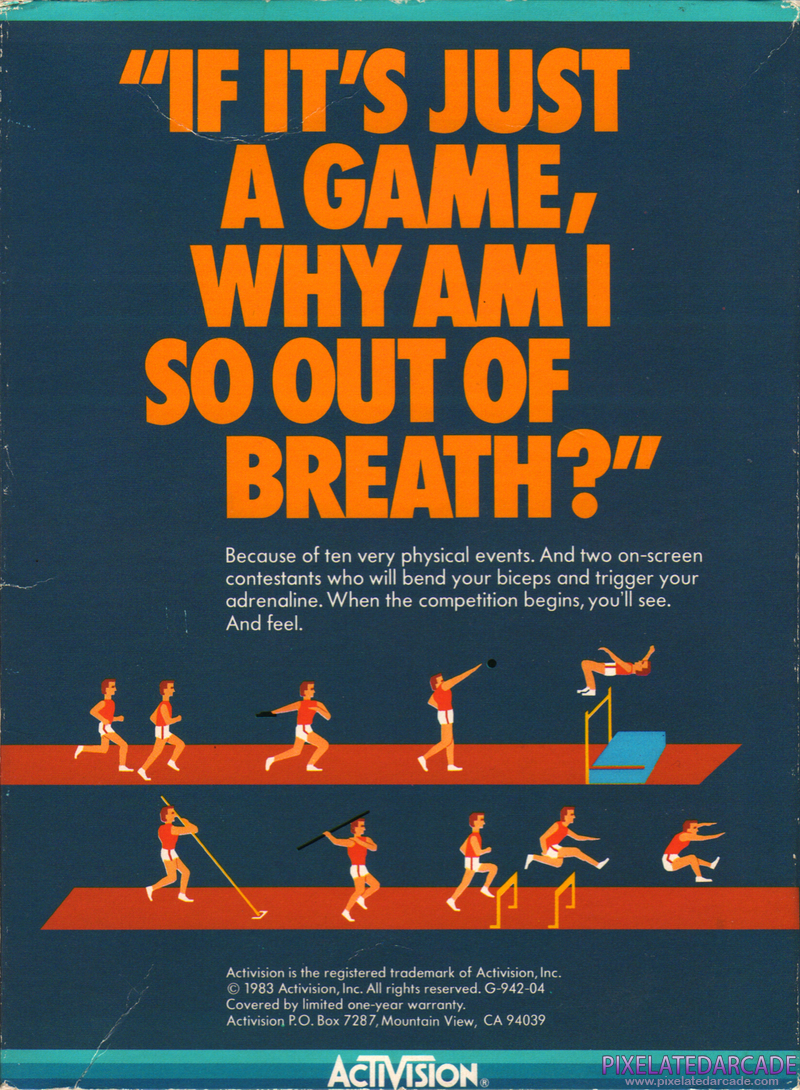 Activision Decathlon, The Cover Art: Activision Decathlon, The Cover Art: