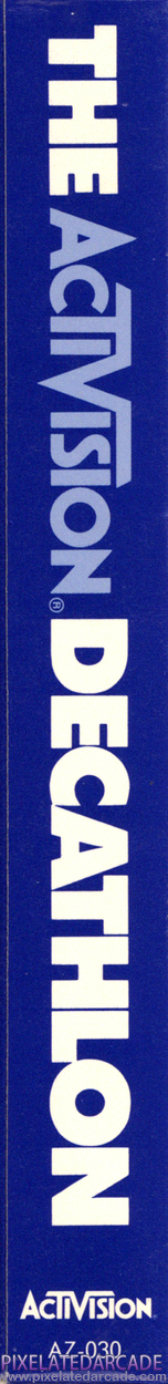 Activision Decathlon, The Cover Art: Left Spine Activision Decathlon, The Cover Art: Left Spine
