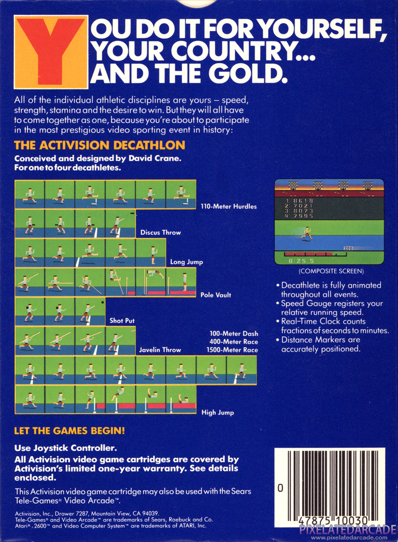 Activision Decathlon, The Cover Art: Activision Decathlon, The Cover Art: