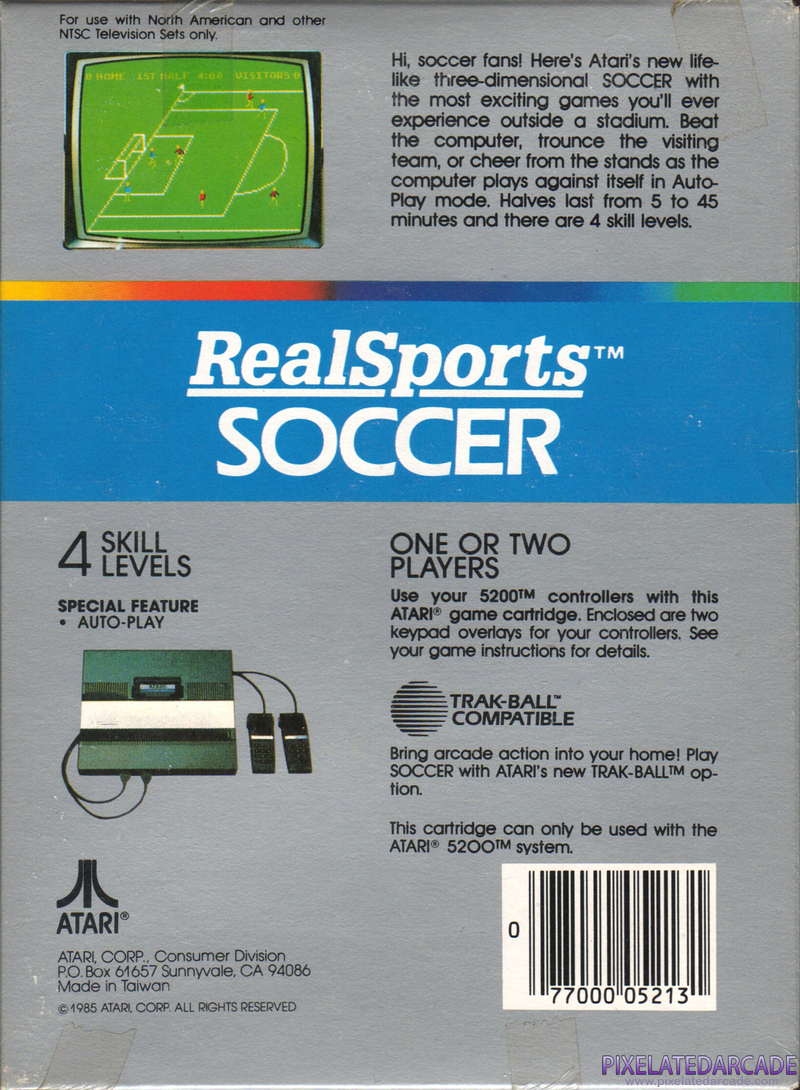 RealSports Soccer Cover Art: RealSports Soccer Cover Art: