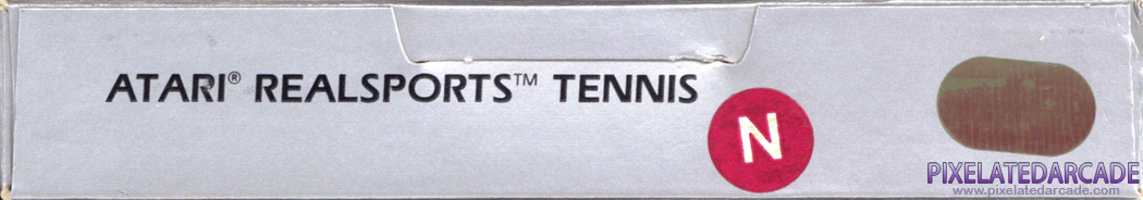 RealSports Tennis Cover Art: Top Spine