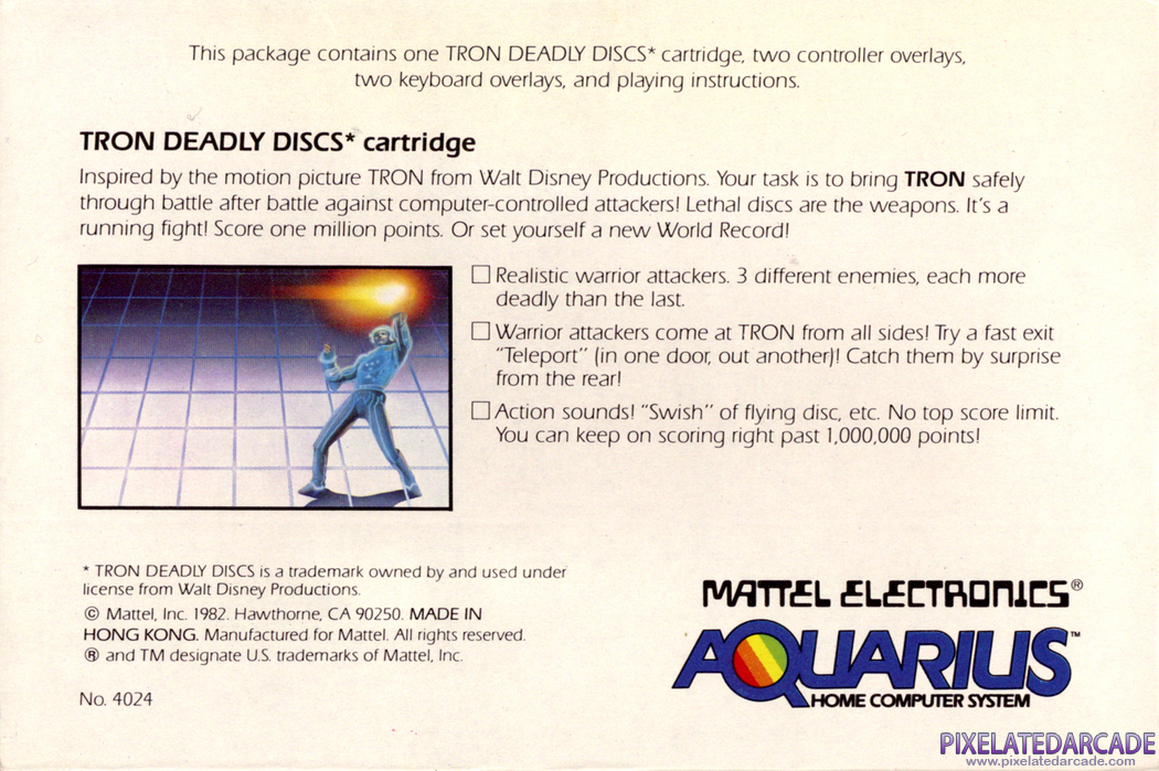 TRON: Deadly Discs Cover Art: TRON: Deadly Discs Cover Art: