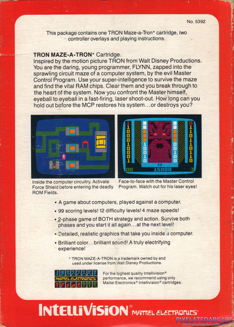 TRON: Maze-A-Tron Cover Art: TRON: Maze-A-Tron Cover Art: