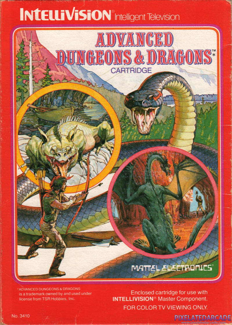 Advanced Dungeons & Dragons Cartridge Cover Art: Advanced Dungeons & Dragons Cartridge Cover Art: