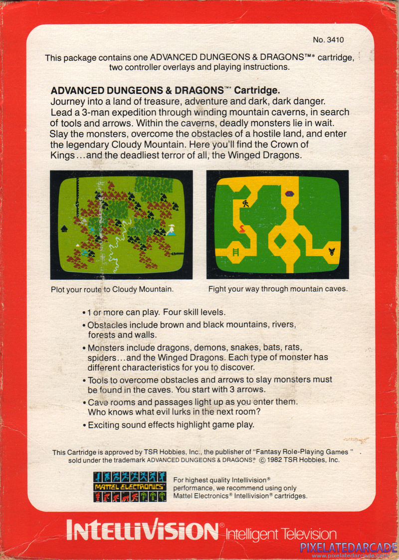 Advanced Dungeons & Dragons Cartridge Cover Art: Advanced Dungeons & Dragons Cartridge Cover Art: