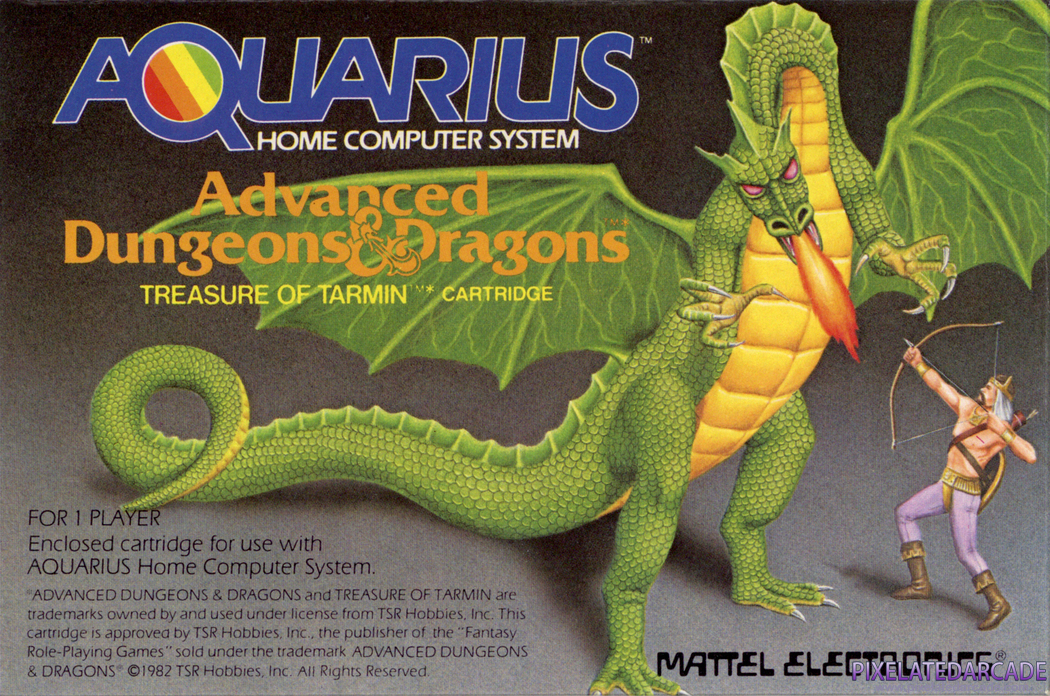 Advanced Dungeons & Dragons: Treasure of Tarmin Cartridge Cover Art: Advanced Dungeons & Dragons: Treasure of Tarmin Cartridge Cover Art: