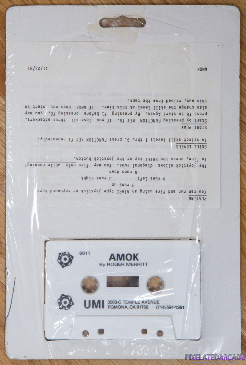 Amok Cover Art: 