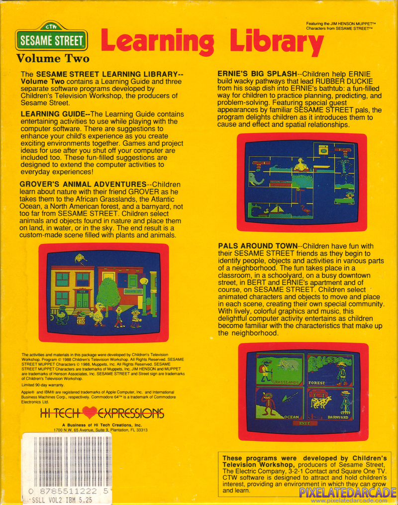 Sesame Street Learning Library: Volume Two Cover Art: Sesame Street Learning Library: Volume Two Cover Art: