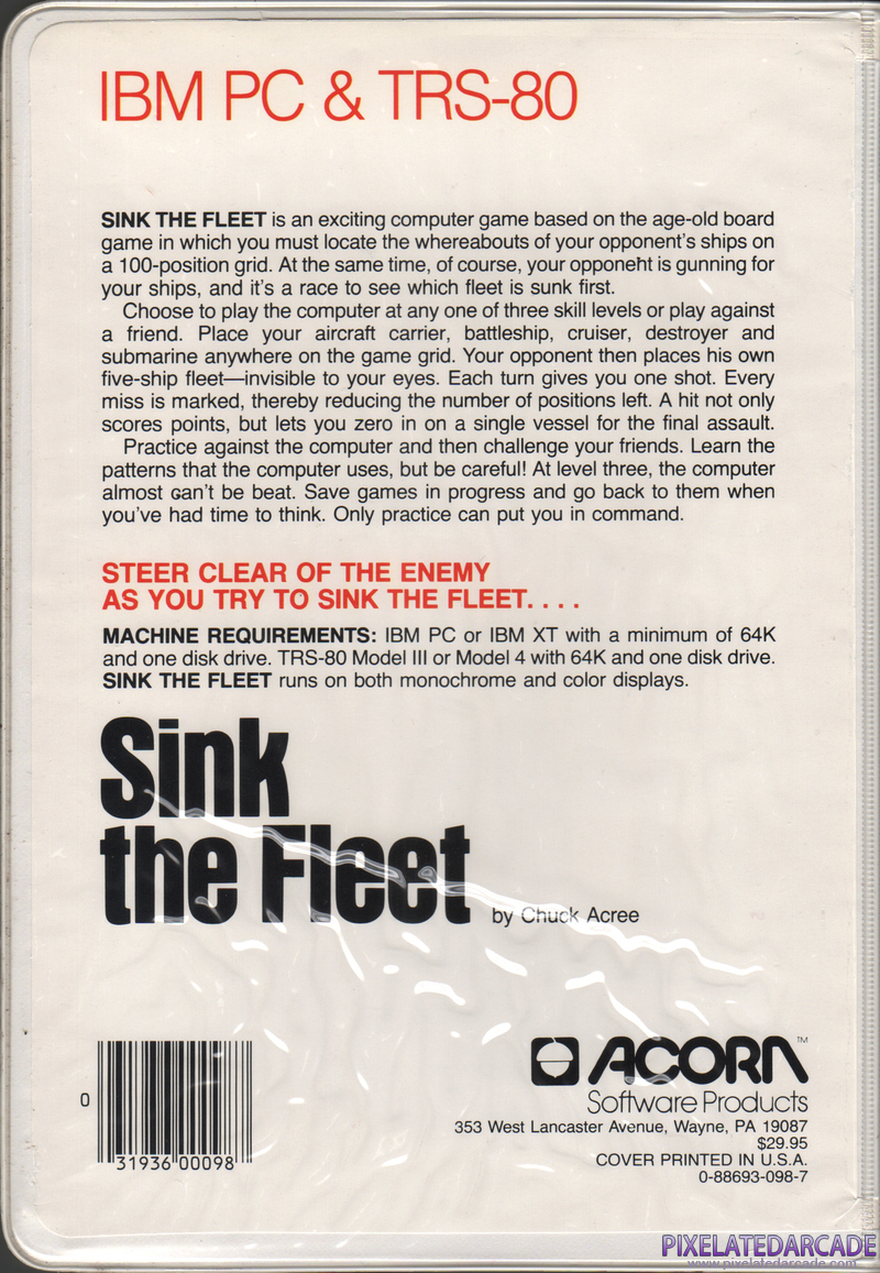Sink the Fleet Cover Art: Sink the Fleet Cover Art:
