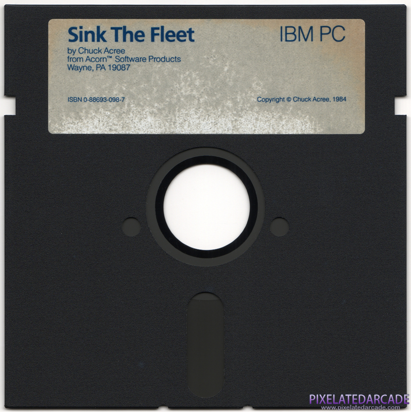 Sink the Fleet Cover Art: IBM PC side Sink the Fleet Cover Art: IBM PC side