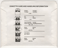 Disk Sleeve - Back