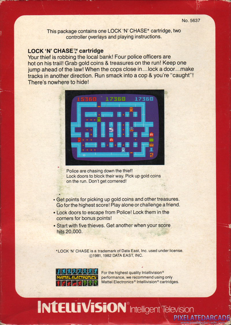 Lock 'n' Chase Cover Art: Lock 'n' Chase Cover Art: