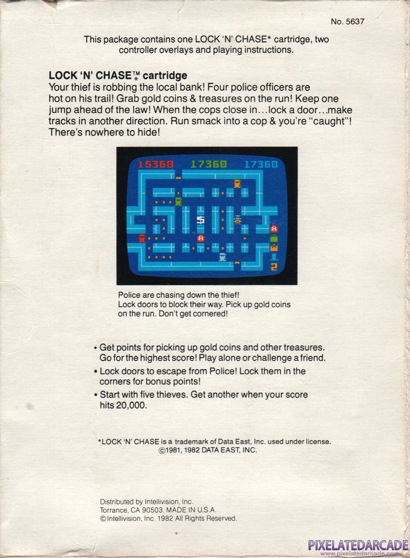 Lock 'n' Chase Cover Art: Lock 'n' Chase Cover Art: