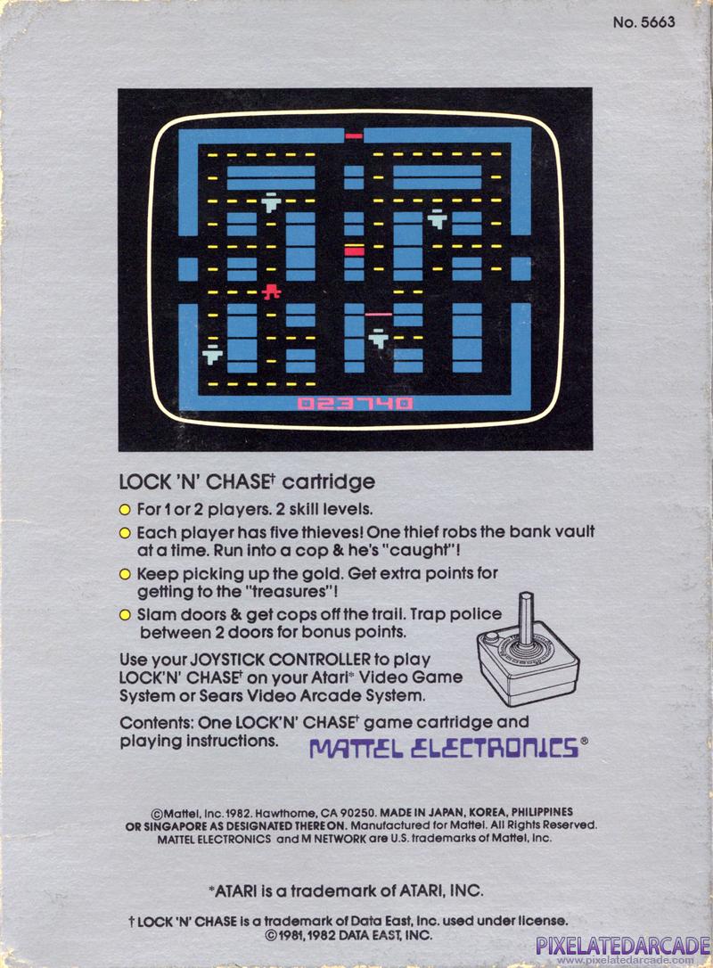 Lock 'n' Chase Cover Art: Lock 'n' Chase Cover Art: