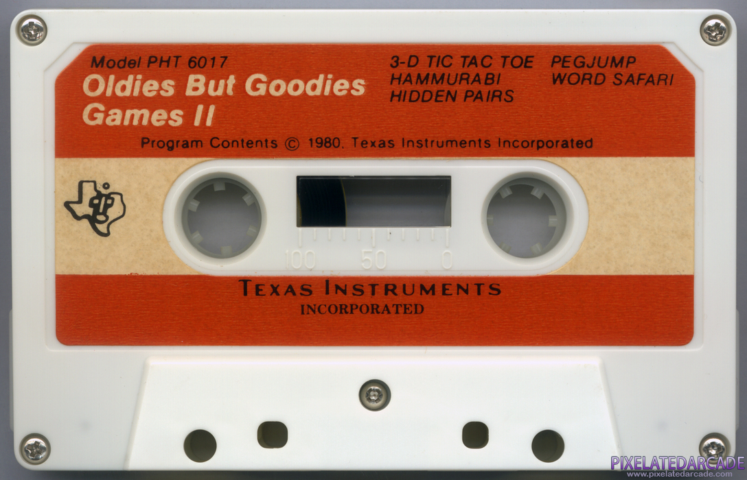 Oldies But Goodies - Games II Cover Art: Oldies But Goodies - Games II Cover Art: