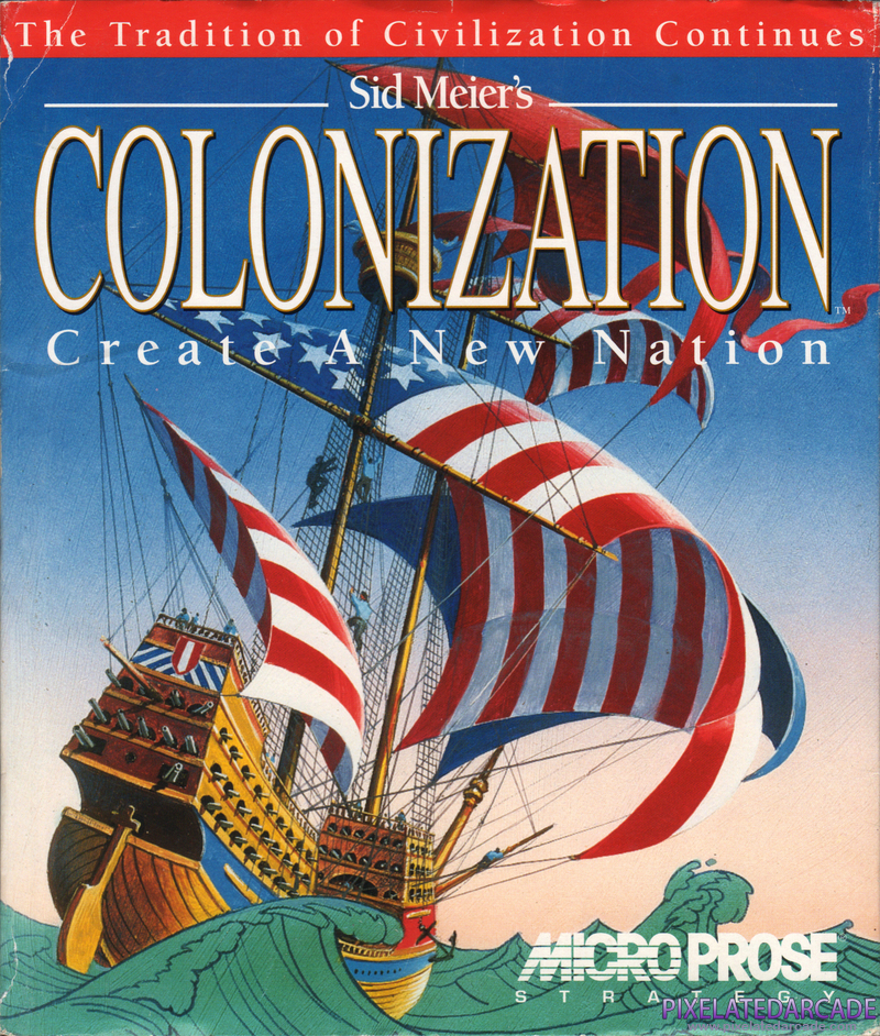 Sid Meier's Colonization Cover Art: Sid Meier's Colonization Cover Art: