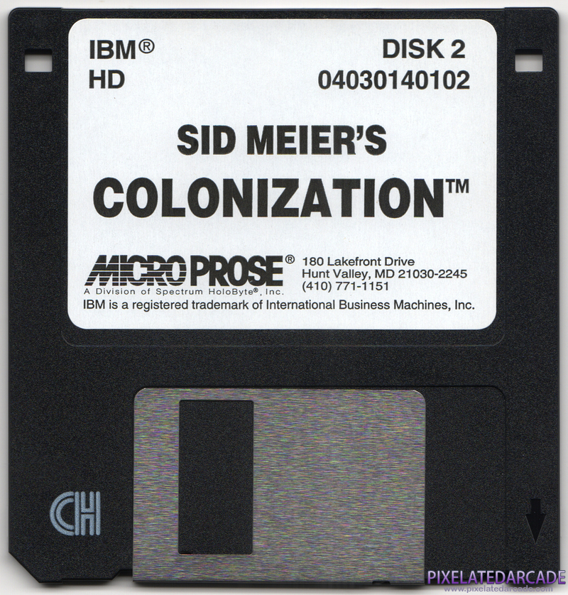 Sid Meier's Colonization Cover Art: Disk 2 of 3
