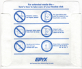 Disk Sleeve - Back