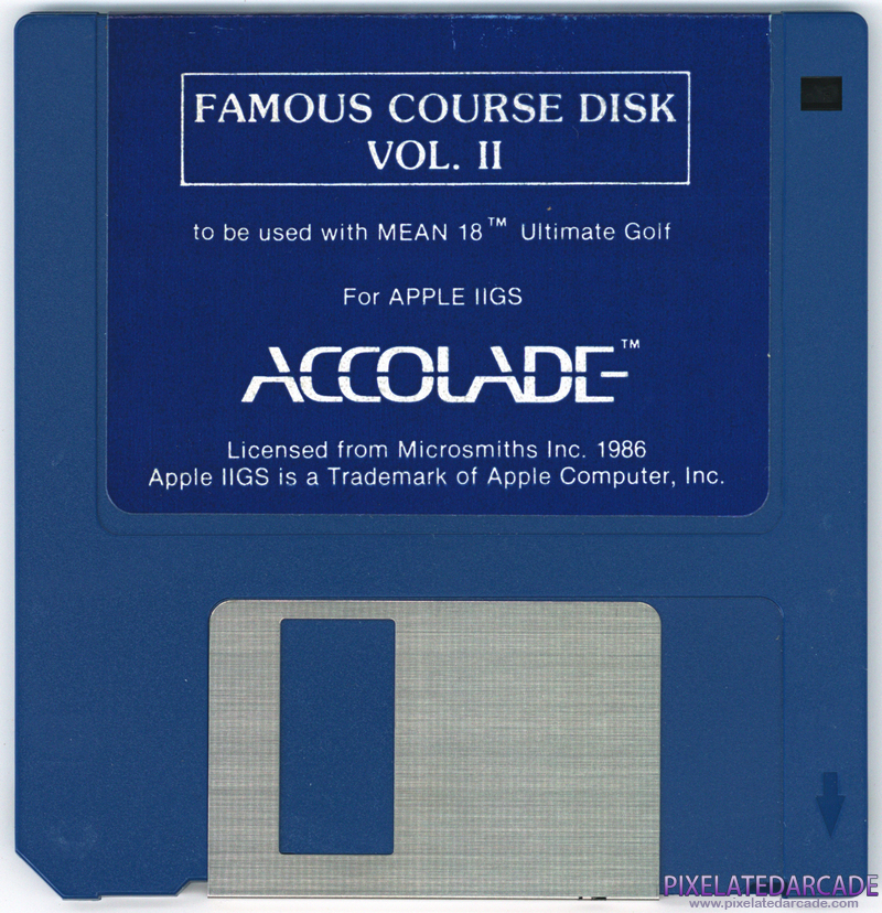 Mean 18 Famous Course Disk Volume II Cover Art: Front Mean 18 Famous Course Disk Volume II Cover Art: Front