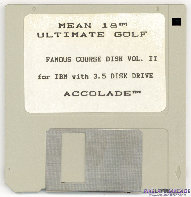 Mean 18 Famous Course Disk Volume II Cover Art: Front Mean 18 Famous Course Disk Volume II Cover Art: Front