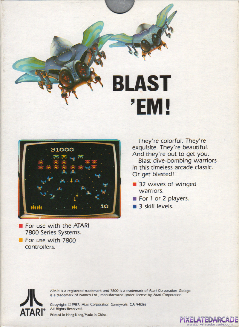 Galaga Cover Art: Galaga Cover Art: