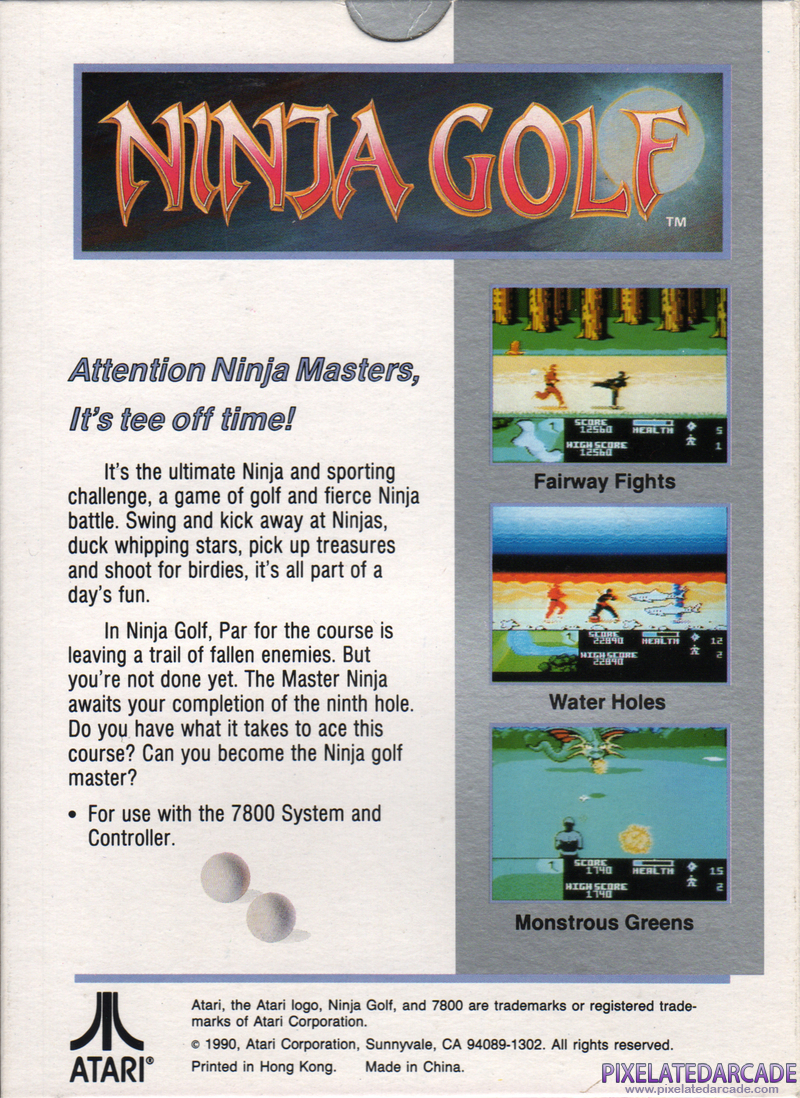 Ninja Golf Cover Art: Ninja Golf Cover Art: