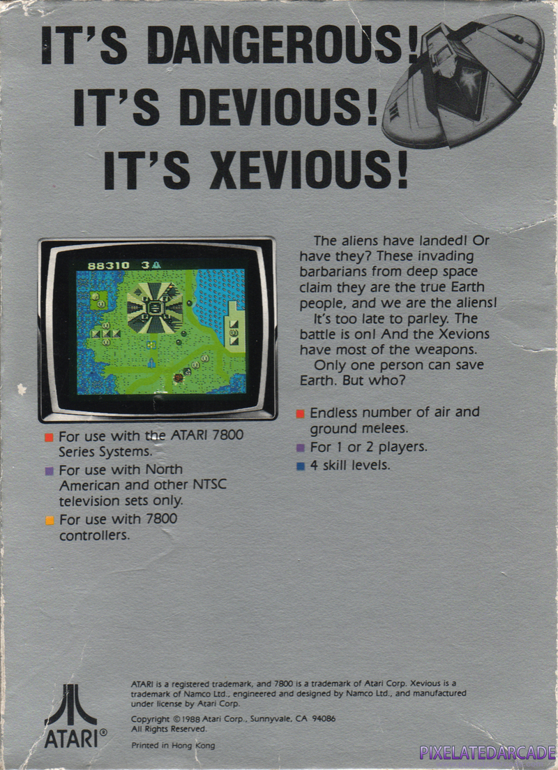 Xevious Cover Art: Xevious Cover Art: