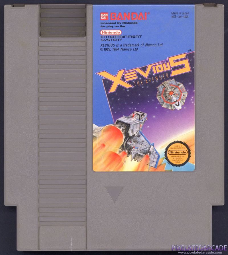 Xevious Cover Art: Front Xevious Cover Art: Front