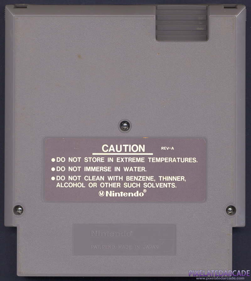 Xevious Cover Art: Back Xevious Cover Art: Back