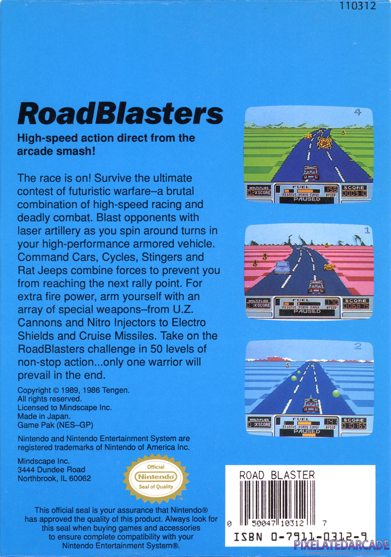 RoadBlasters Cover Art: RoadBlasters Cover Art: