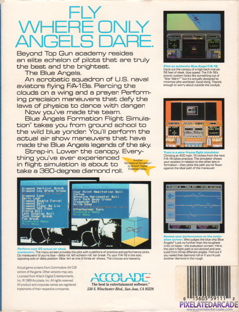 Blue Angels: Formation Flight Simulation Cover Art: Blue Angels: Formation Flight Simulation Cover Art: