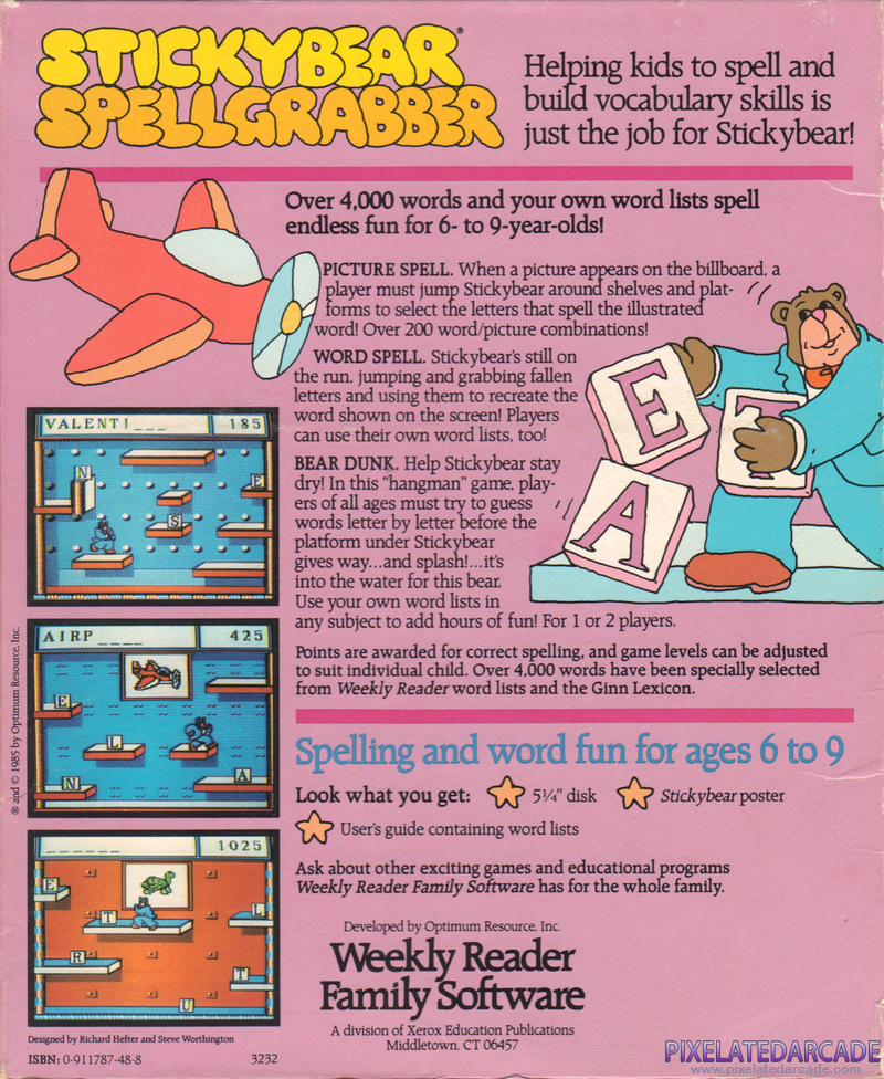 Stickybear Spellgrabber Cover Art: Stickybear Spellgrabber Cover Art: