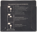 Disk Sleeve - Back