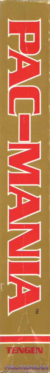Pac-Mania Cover Art: Left Spine Pac-Mania Cover Art: Left Spine