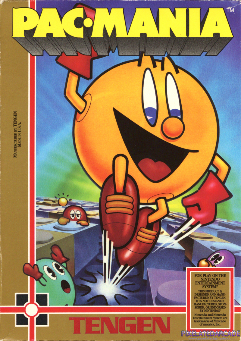 Pac-Mania Cover Art: Pac-Mania Cover Art: