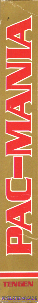 Pac-Mania Cover Art: Right Spine Pac-Mania Cover Art: Right Spine