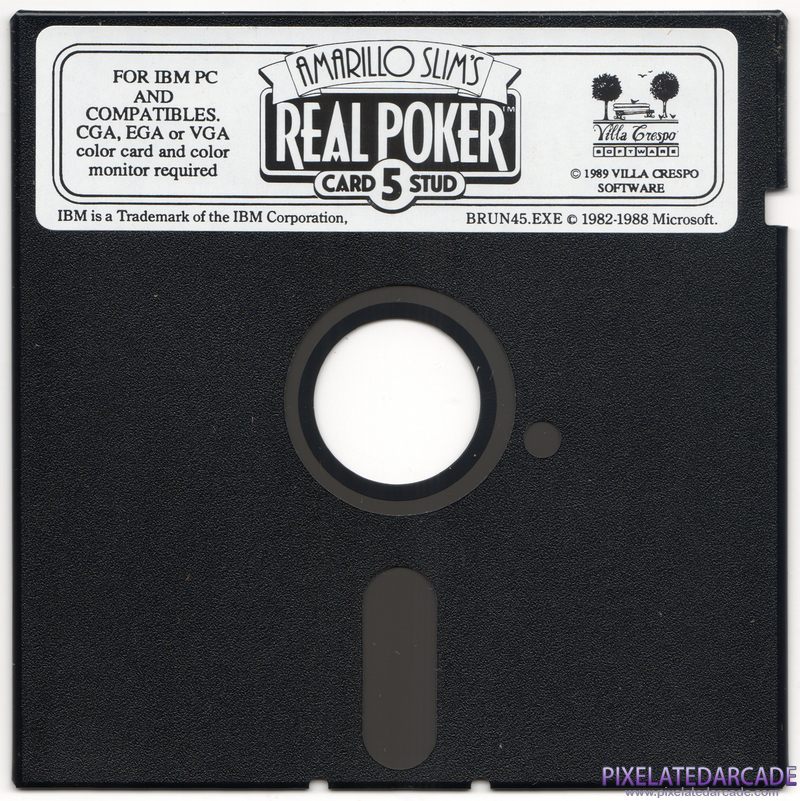 Amarillo Slim's Real Poker: 5 Card Stud Cover Art: Amarillo Slim's Real Poker: 5 Card Stud Cover Art: