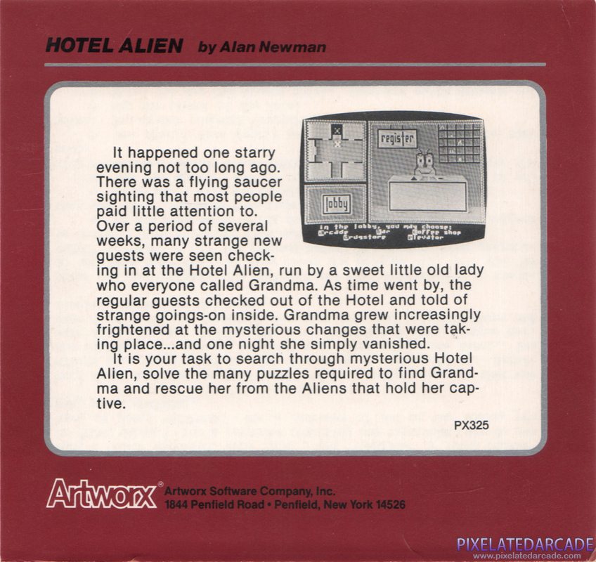 Hotel Alien Cover Art: 