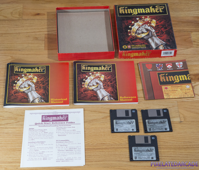 Kingmaker Cover Art: Box and contents