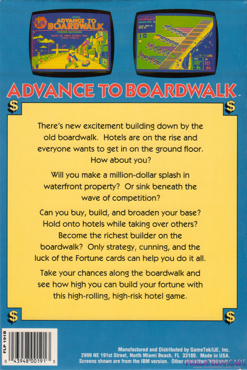 Advance to Boardwalk Cover Art: Advance to Boardwalk Cover Art: