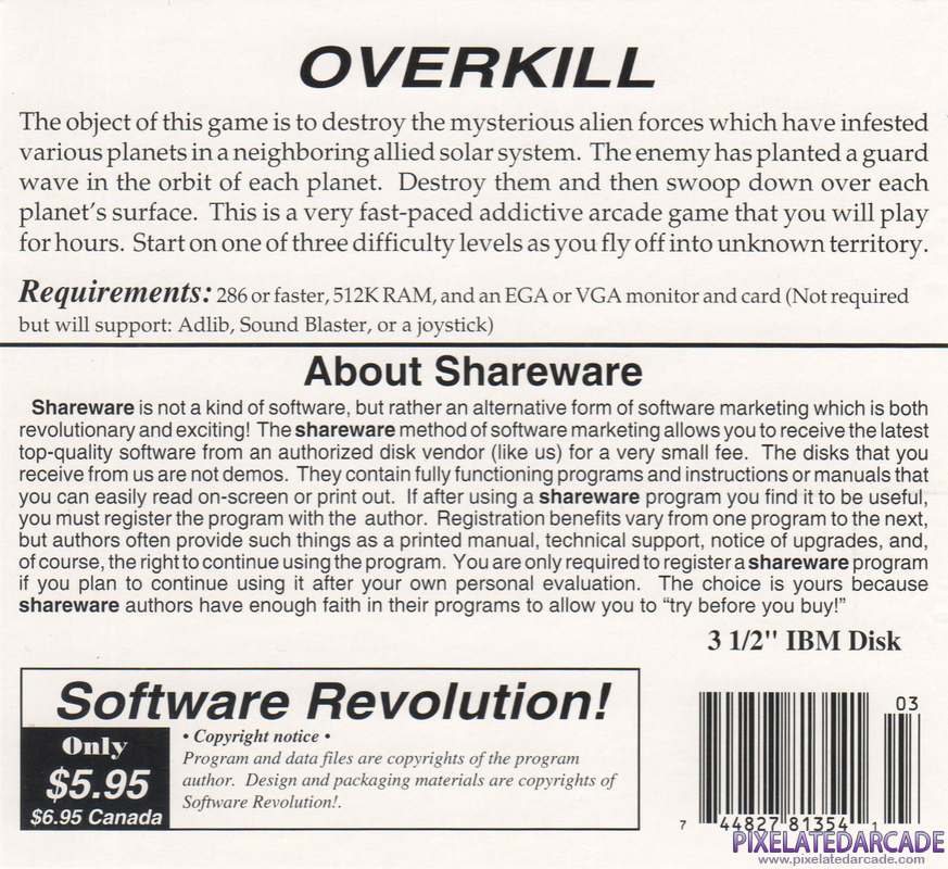 OverKill Cover Art: OverKill Cover Art: