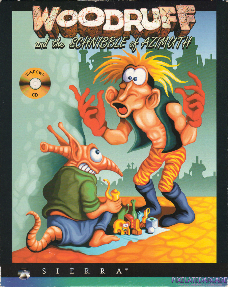 Bizarre Adventures of Woodruff and the Schnibble, The Cover Art: 