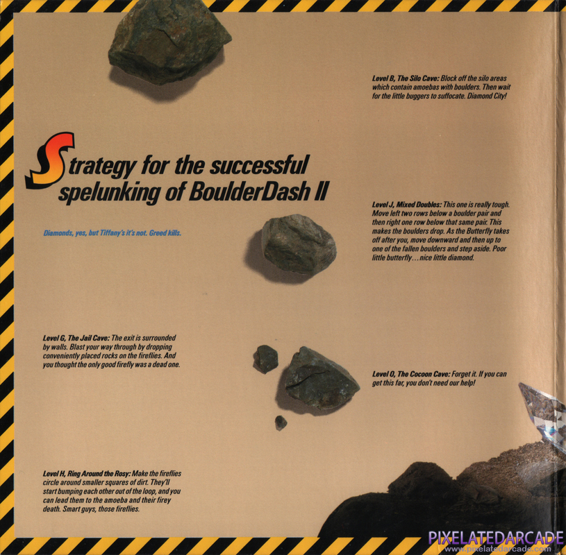 Super Boulder Dash Cover Art: Left Side Super Boulder Dash Cover Art: Left Side