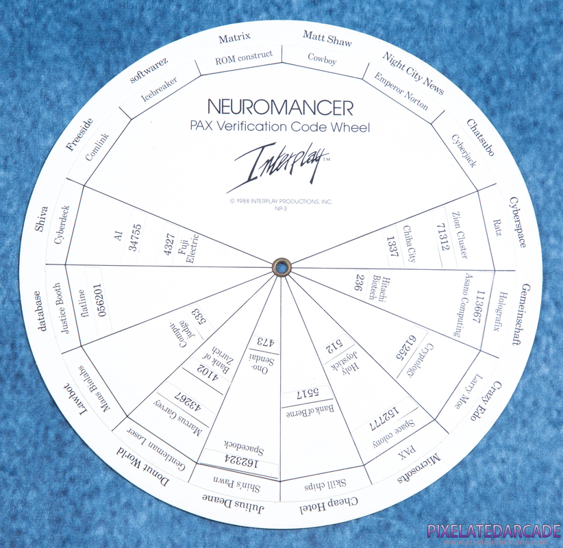 Neuromancer Cover Art: Code Wheel