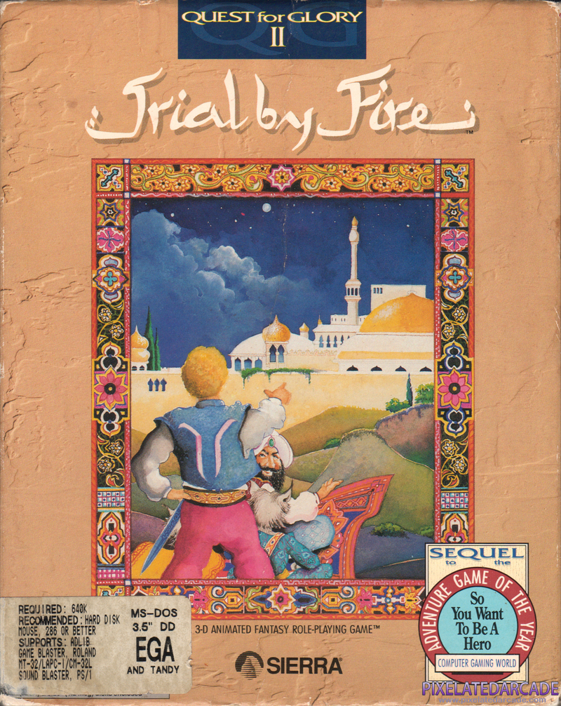 Quest for Glory II: Trial by Fire Cover Art: Quest for Glory II: Trial by Fire Cover Art: