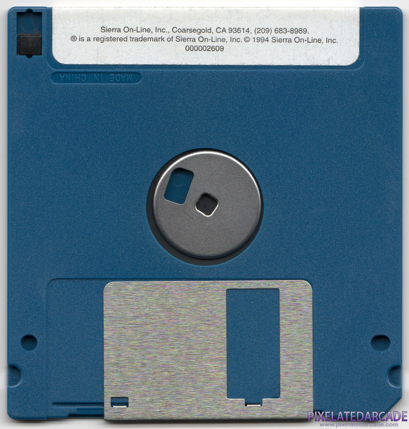 Quest for Glory II: Trial by Fire Cover Art: Disk 1 of 9 - Back Quest for Glory II: Trial by Fire Cover Art: Disk 1 of 9 - Back
