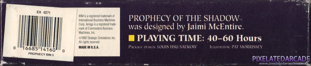 Prophecy of the Shadow Cover Art: Bottom Prophecy of the Shadow Cover Art: Bottom