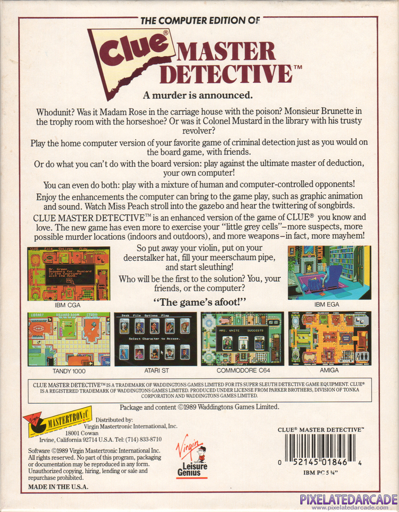 Clue: Master Detective Cover Art: Clue: Master Detective Cover Art: