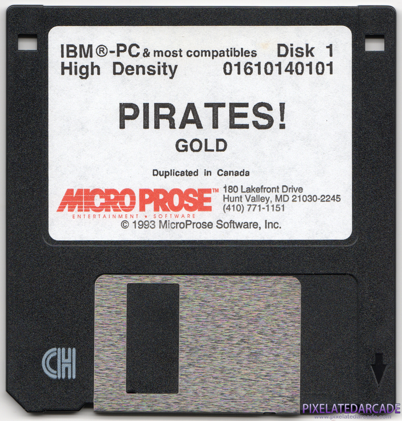 Pirates! Gold Cover Art: Disk 1 of 6 Pirates! Gold Cover Art: Disk 1 of 6